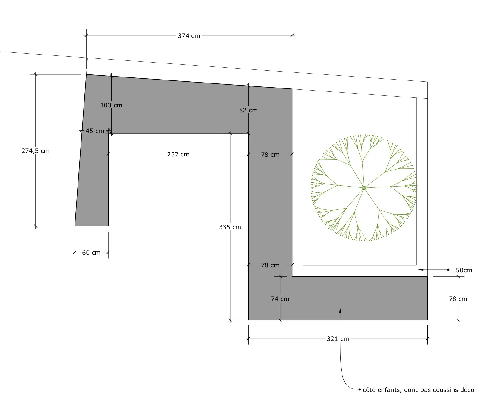 plan coussin extérieur