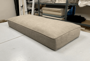 coussin fini à l'atelier